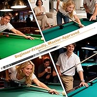 Vista 7 de Professional Pool Cue Stick with Hard Case, 58" Canadian Maple Billiard Cue & 12.5mm Multi-Layer Rainbow Tip, Pool Cue Set with 3 Accessories