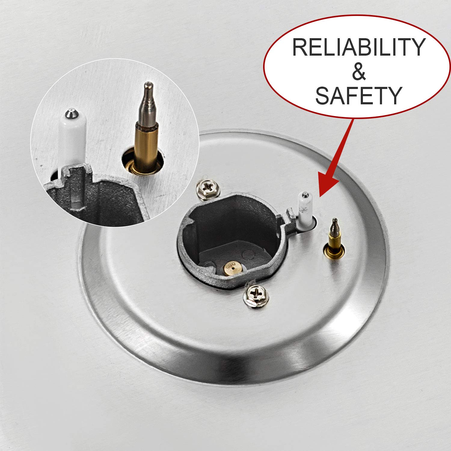 12" Builtin Gas Cooktop, GASLAND Chef GH30SF 2 Burner Gas Stove, 12