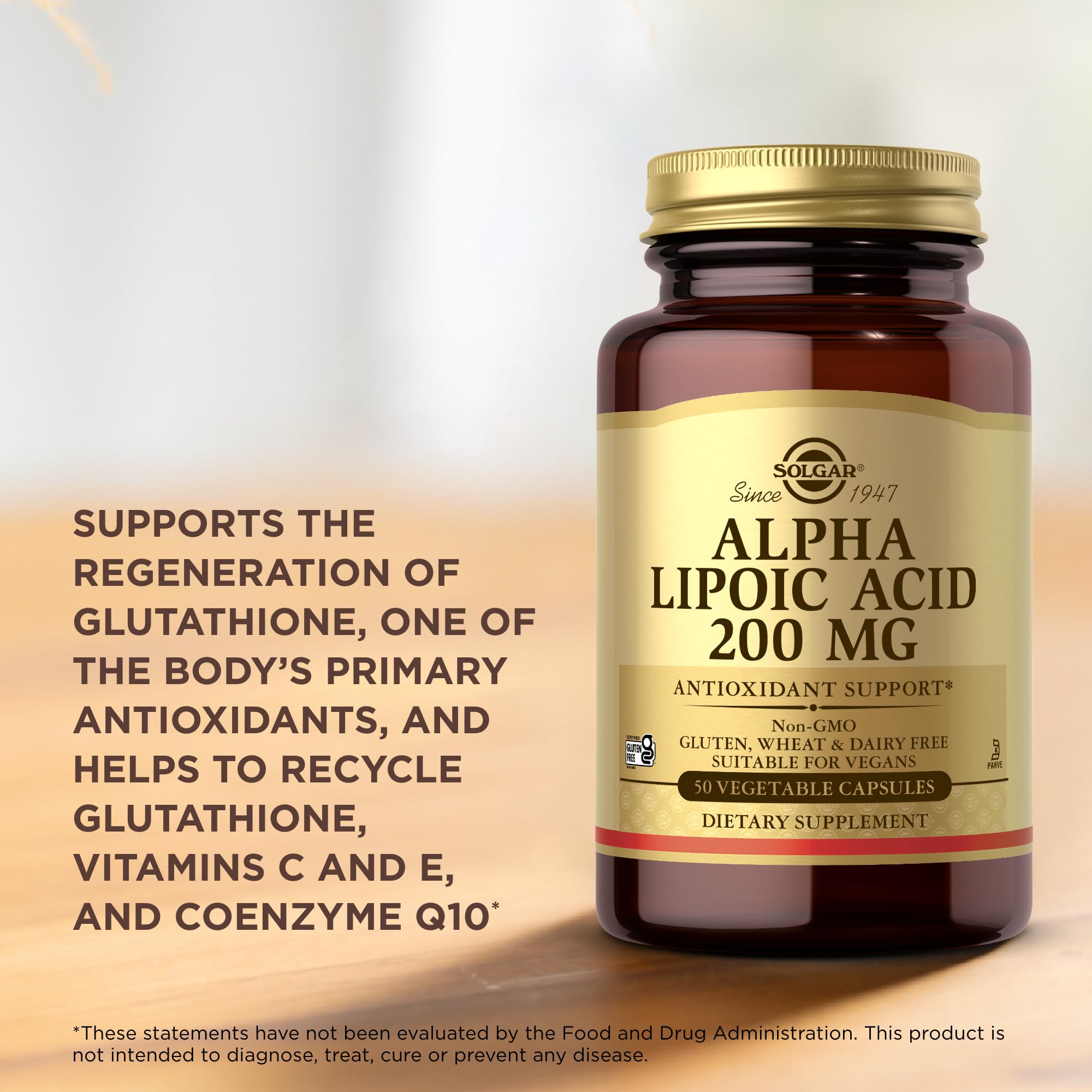 alpha lipoic acid recycles glutathione Amazon.com: Solgar Alpha Lipoic Acid 200 mg, 50 Vegetable Capsules (Pack of  3) - Antioxidant Support - Helps to Recycle Glutathione, Vitamin C & E,  CoQ-10