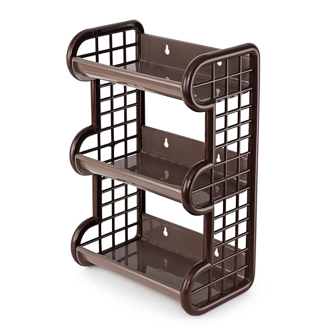 Cello Tokyo Plastic Storage Shelf, Brown at Rs. 292