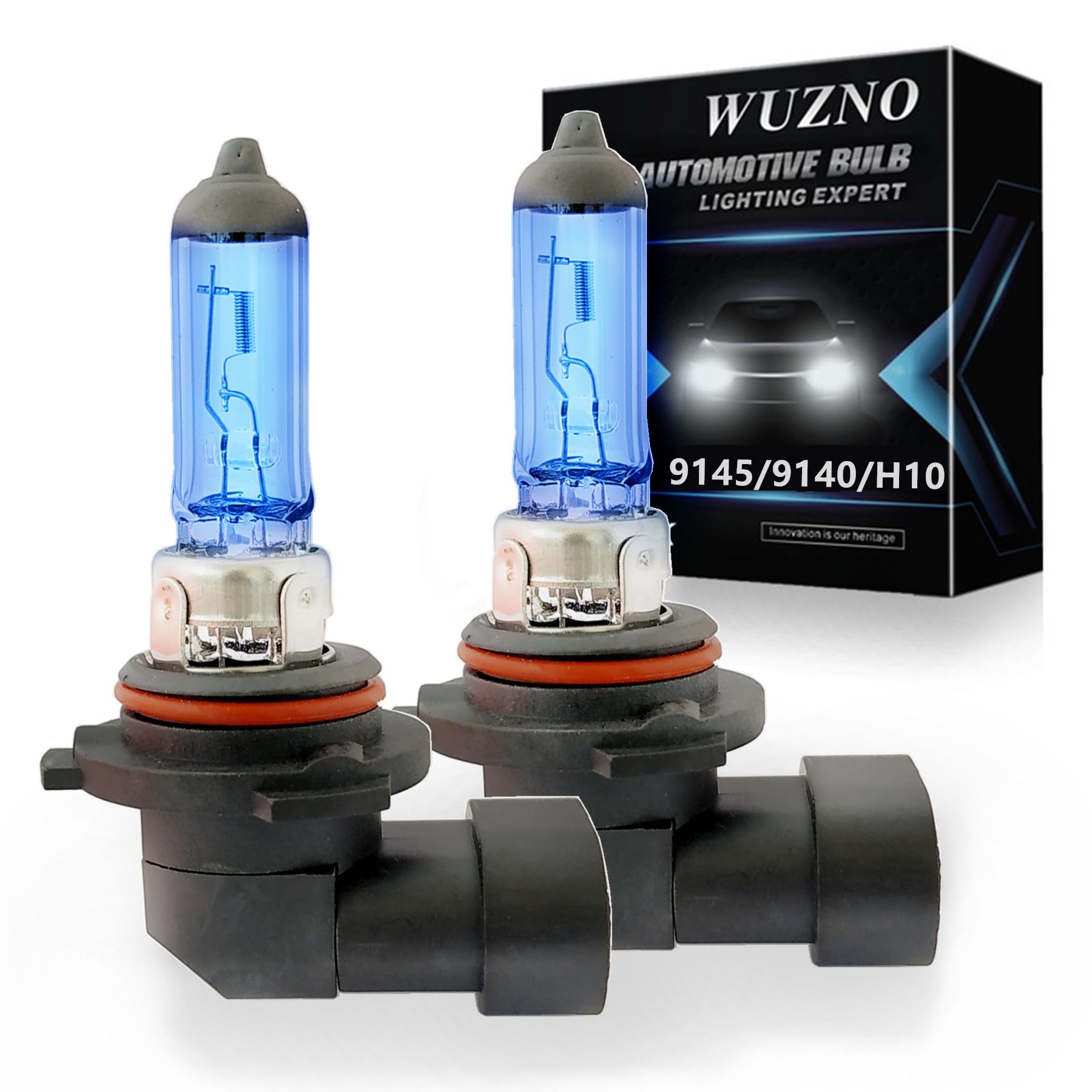 9145 9140 H10 Halogen Fog Light Bulb 12V 42W White 5000K Light Headlamp Super Bright Replacement