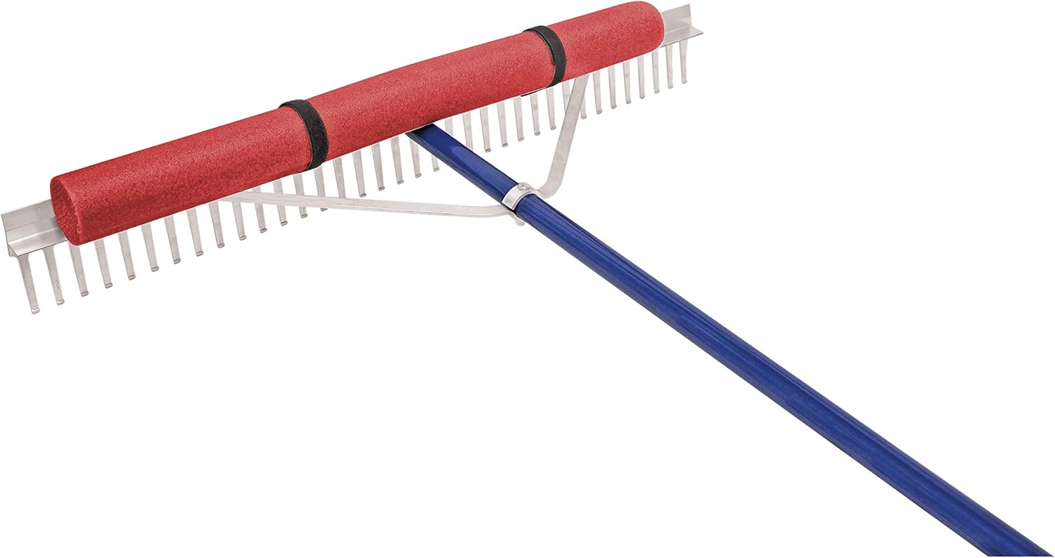 Extreme Max 3005.4254 48" Floating Weed Lake Rake with 11' Extension Handle and 50' Rope