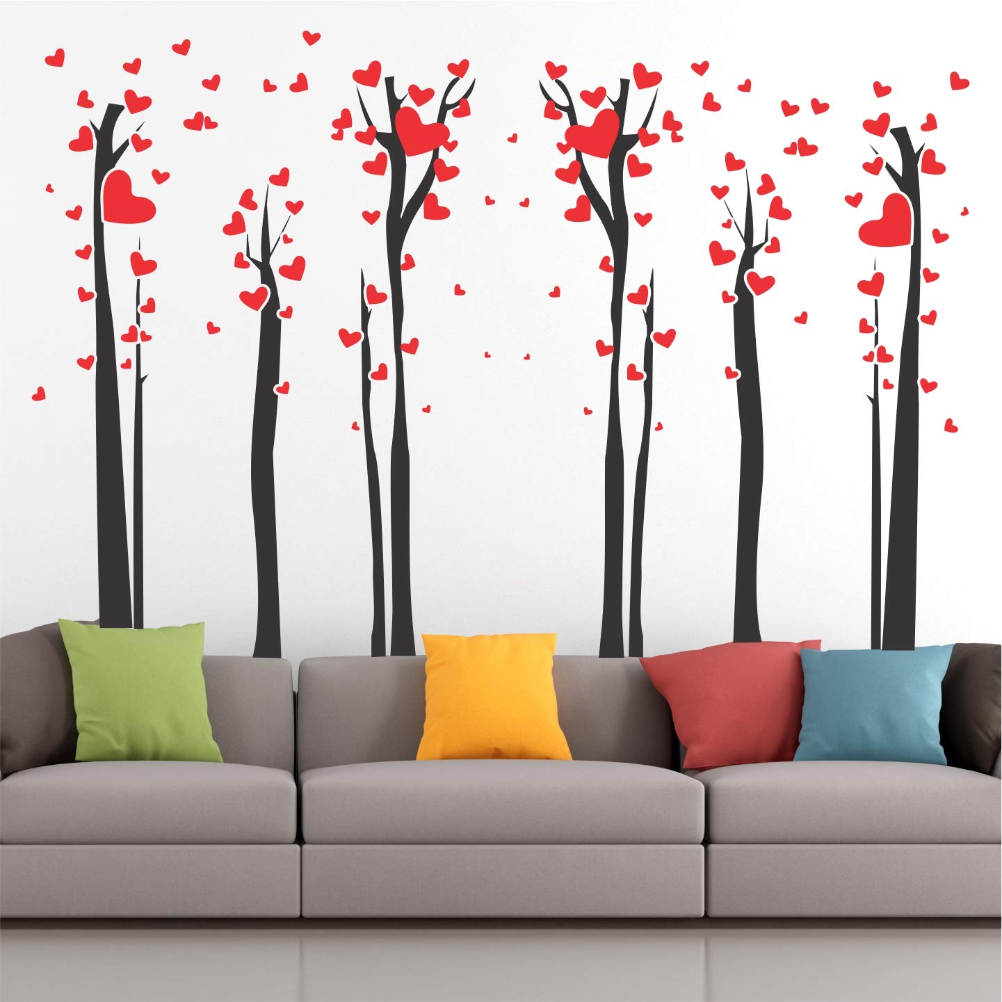 StickMe 'Beautiful Heart Trees Baby Kids Learning Education Nursery Pre School Kinder Garden