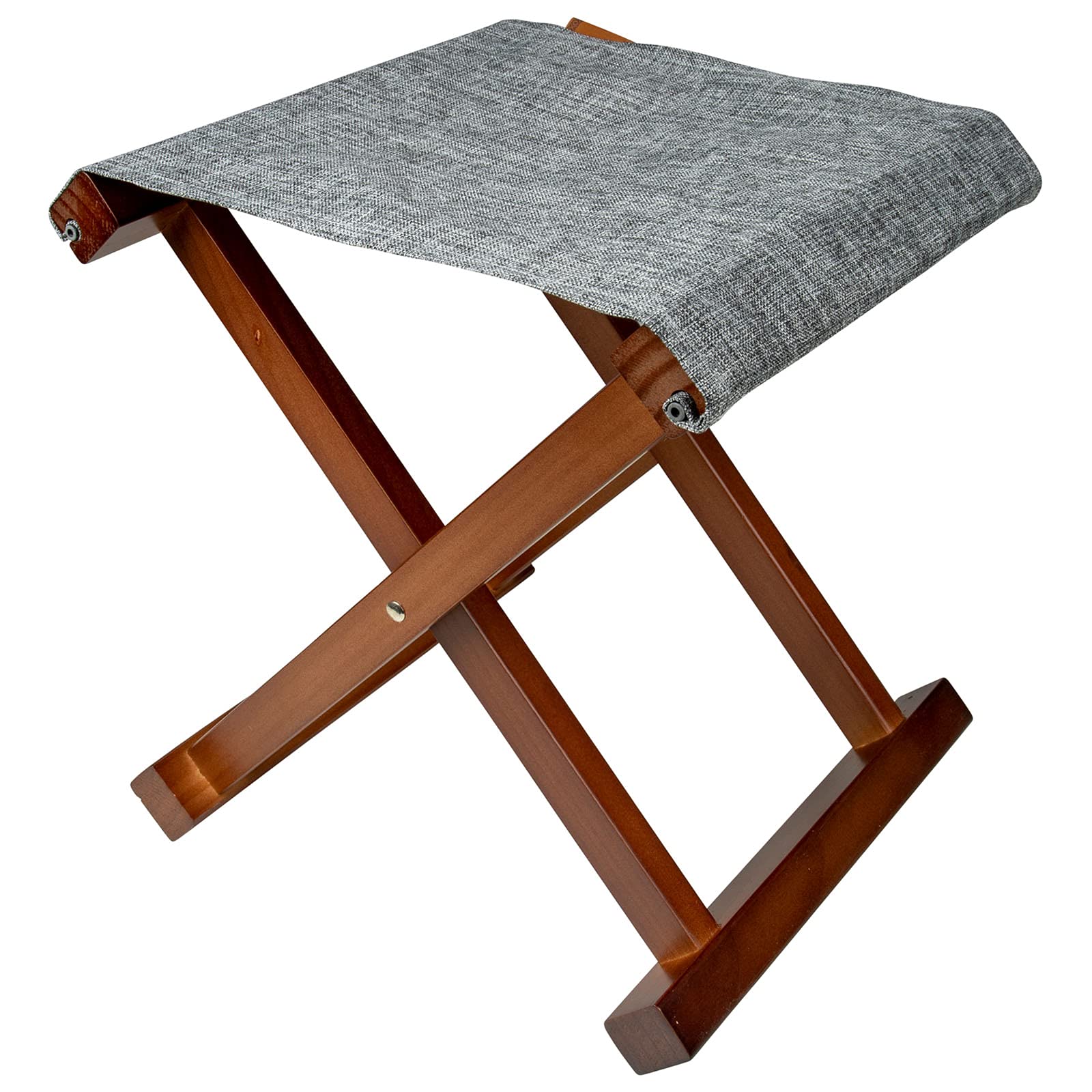 Bo-Camp Składany stołek Brentford retro taboret kempingowy składany taboret drewniany 100 kg