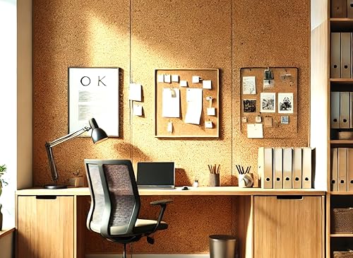 Miniatura 27 de Manton Cork Rollo de corcho de alta calidad, 4 x 8 x 1/4 pulgadas, material de grado 100% natural para tablones de anuncios, fotos decorativas