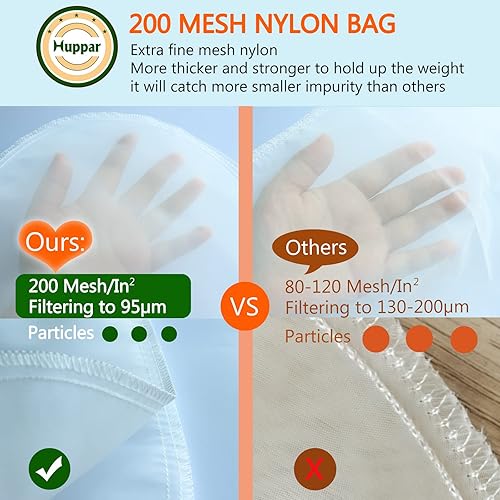 Miniatura 3 de Paquete de 4 bolsas de leche de nueces para colar de 12 x 12 pulgadas, bolsa de estopilla reutilizable, 200 coladores de nailon de malla, bolsa de