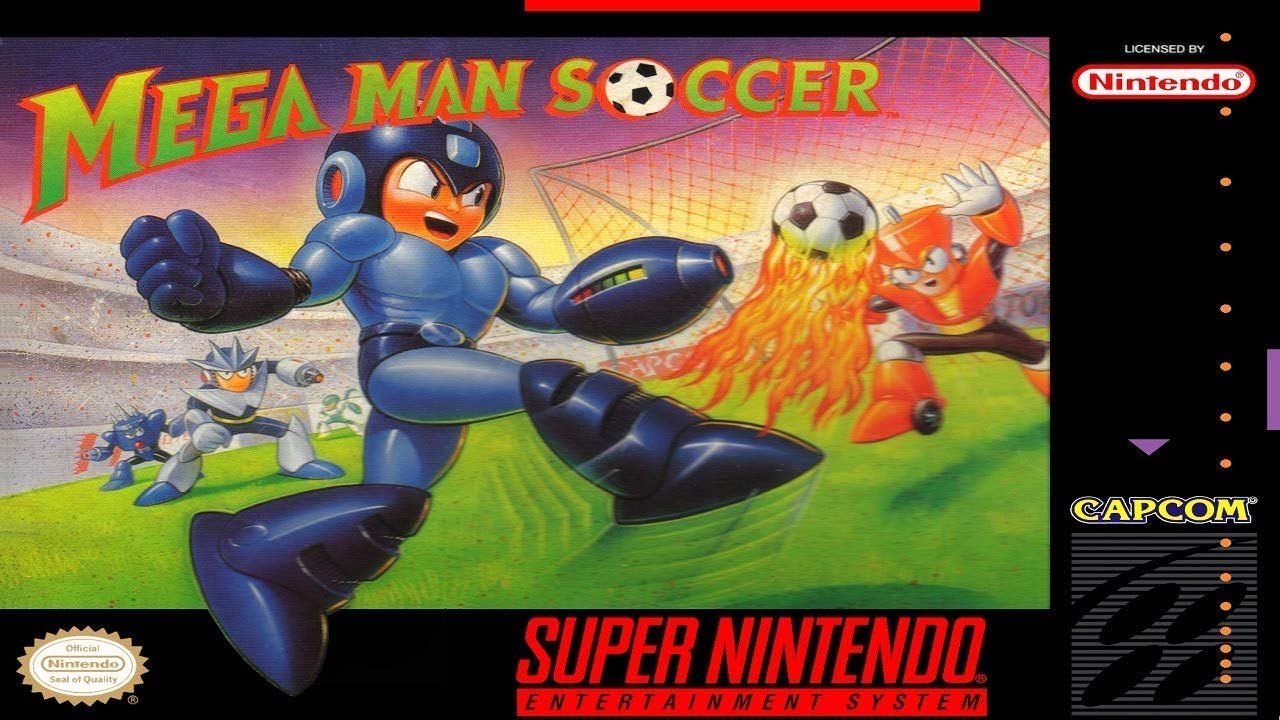 MEGAMAN SOCCER（ロックマンズサッカー）　スーパーアダプター付き Amazon.com: Mega Man Soccer - Nintendo Super NES (Renewed) : Video