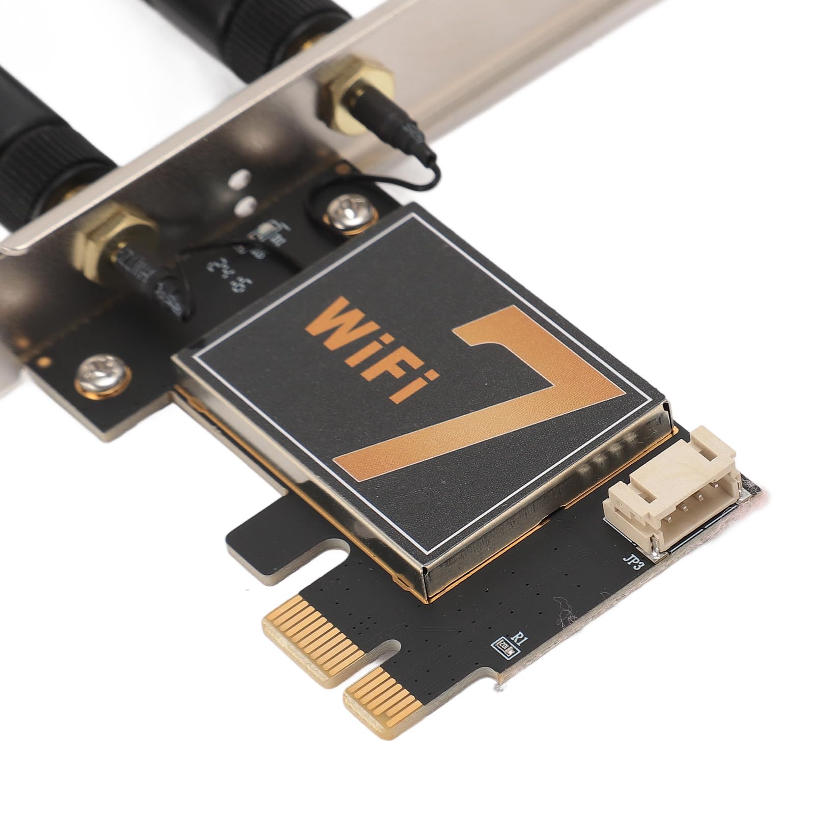 BE200NGW, Scheda WiFi PCI Ex1 con Antenna 8DB 8774Mbps WIFI7 5.4, Adattatore di Rete Wireless, per PC Desktop (base 'antenna)