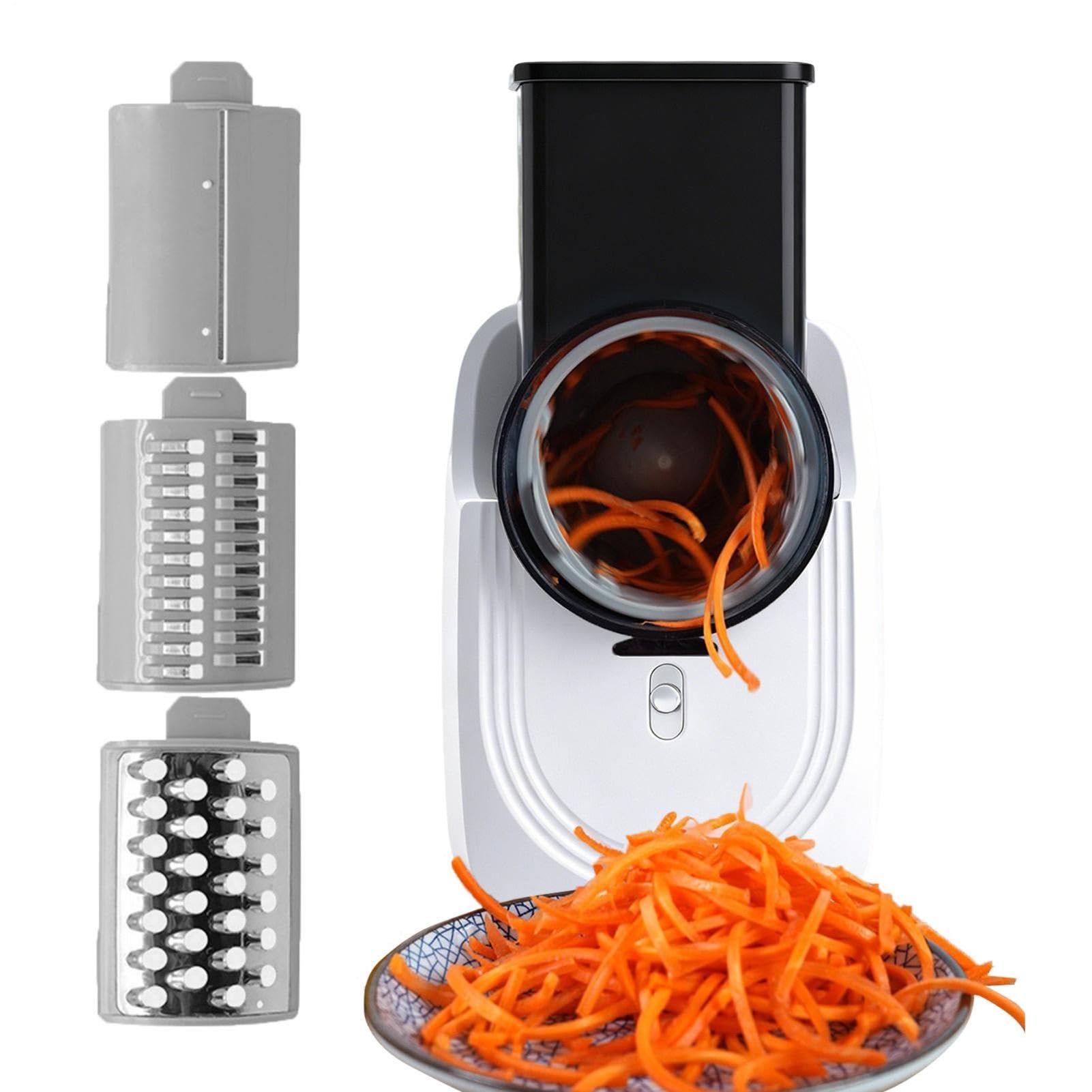 Grattugia Elettrica Automatica per Formaggio Tritatutto Da Cucina | Tritatutto Elettrico per Carote per Cucina Domestica Cottura Preparazione Pasti Lavorazione Alimenti Catering Ristorante