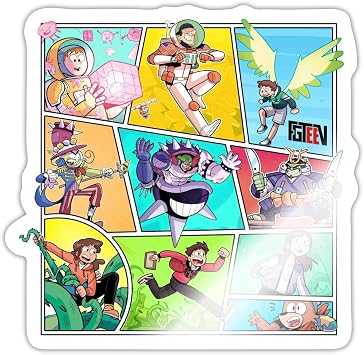 FGTeeV Blasts Off Book Shirt Sticker
