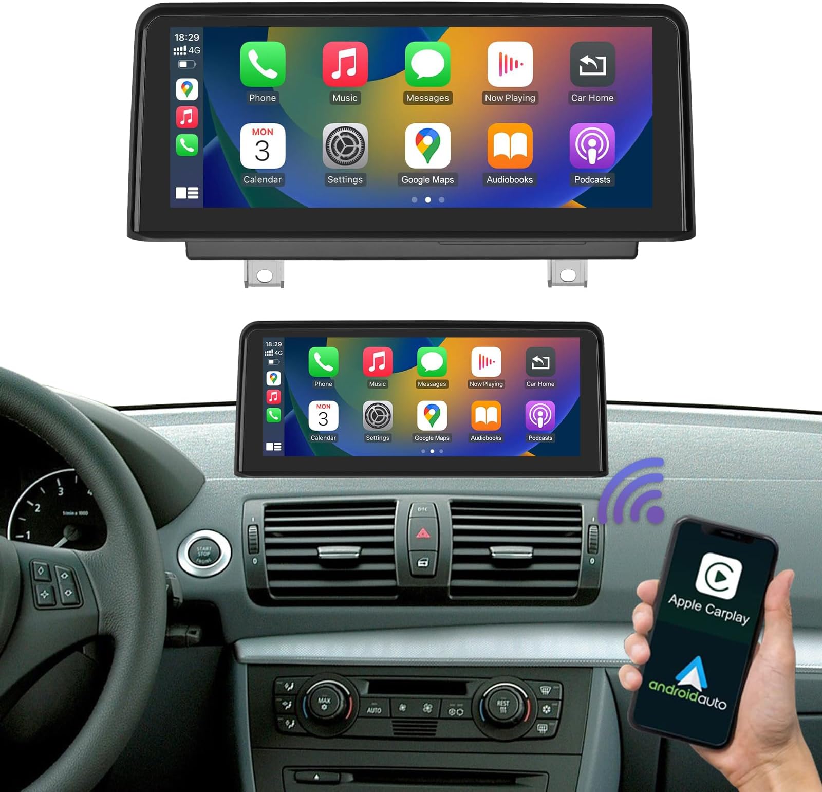 Autoradio Android 13 Pour Porsche Cayenne 2005-2009 - 7 Pouces, 2+64 Go, Carplay & Android Auto Sans Fil, GPS, WiFi, Bluetooth, Commande Au Volant, Lecteur Multimédia Tout-en-un