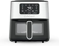 [52% off] Cuisinart Air Fryer, 6-Quart Basket Large Fryer with 5 Cooking Functions to Roast, Bake, Broil, Air Fry and Keep Warm, 5 Airfryer Presets, Dishwasher-Safe Parts, AIR-200, Stainless Steel & Black