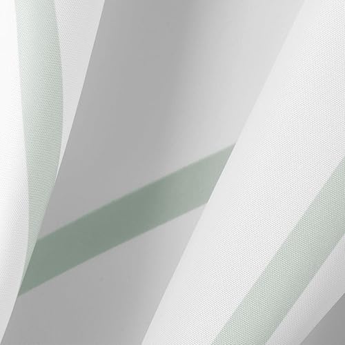 Miniatura 7 de mDesign - Cortina de ducha de tela de fácil cuidado con ojales reforzados, para duchas y bañeras, lavable a máquina, diseño de zigzag, 72x72