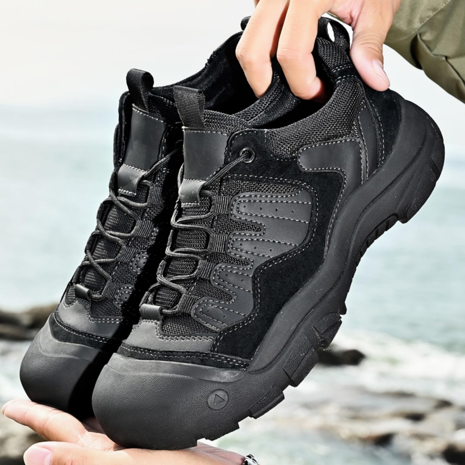 Męskie buty do chodzenia wodoodporne niskie buty trekkingowe