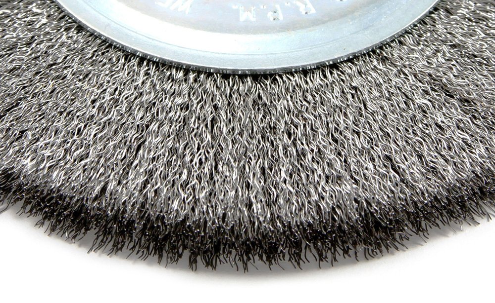 Forney Wire Wheel Brush - 5 Inch, Fine Crimped -2