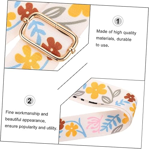 Miniatura 4 de EXCEART 7 Pcs Backpack Straps Purse Handle Strap Vintage Purse Strap Adjustable Bag Strap Padded Tote Bag Strap with Buckles Crossbody Bag Strap