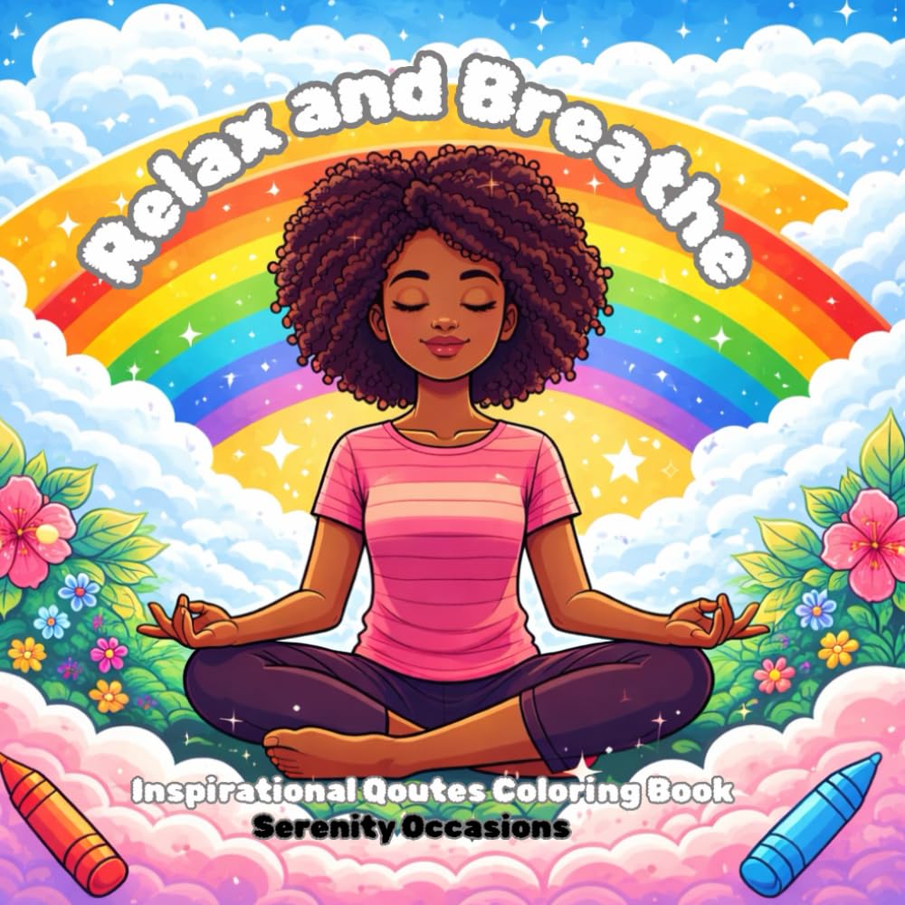 Relax and Breathe: Inspirational Quotes Coloring Book