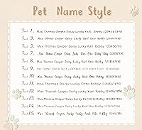 Vista 5 de Anavia Starry Sky Theme Pet ID Tags in Half Moon & Star Shape, Personalized Dog Name Tag Cat Tag, Glossy Stainless Steel Gold Plated Black Rainbow