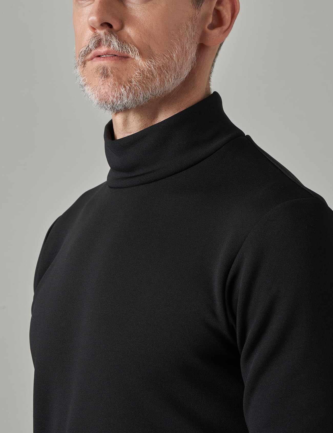 LAPASA Maglia Termica da Uomo con Collo Alto Finto in Micropile - Abbigliamento Termico Traspirante Maniche Lunghe Fodera in Pile Strato Base M102/M123/M132