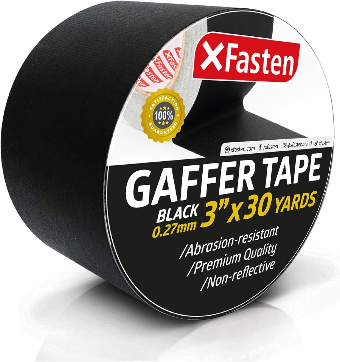 Black Friday - 50% OFF XFasten Professional Grade Gaffer Tape, 3 Inches x 30 Yards (Black) Exclusive Discount 70% Price XFasten Professional Grade Gaffer Tape, 3 Inches x 30 Yards (Black)