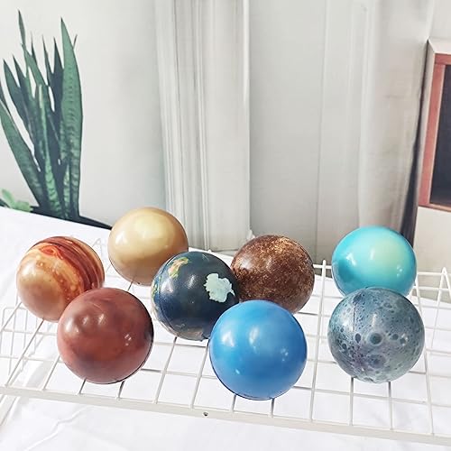 Miniatura 6 de Mydio Juego de 24 bolas para aliviar el estrés, bola de poliuretano suave de varios colores, patrón aleatorio, juguetes de fiesta, juego de pelota