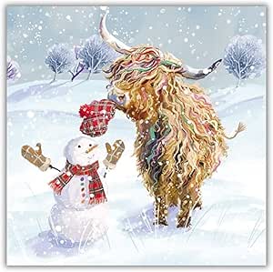 Acillan Lot De 20 Cartes De Noël Caritatives Otif Chiens Festifs