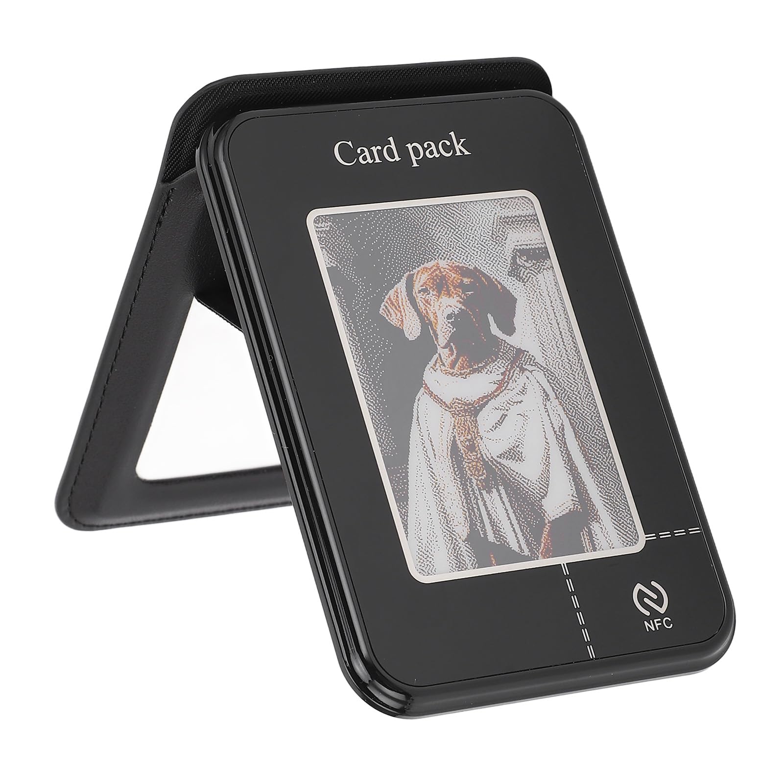 Alomejor Magnetic Wallet Stand with Secure Card Holder