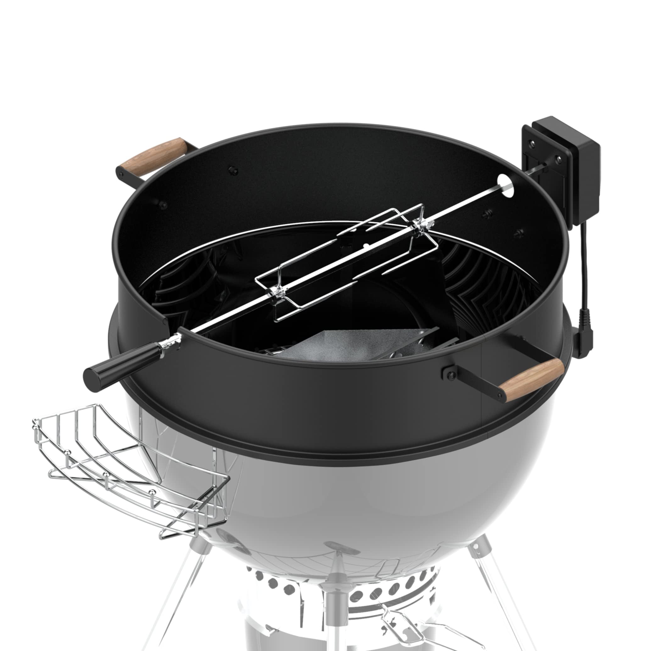 Buy Universal Black Powder Steel 22.5in Kettle Grill Rotisserie Kit