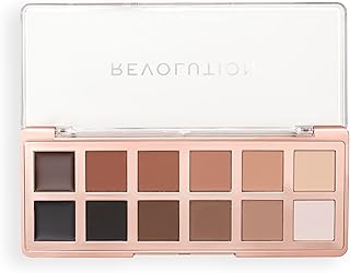 Revolution, The Master Icon Matte Nudes Palette, 12 Shades, High-Impact Pigment, Vegan & Cruelty-Free