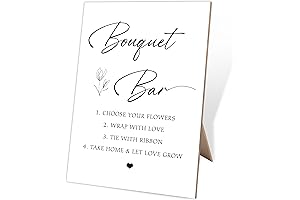 Bouquet Bar Sign, 8X11 Minimalist Style Wooden Sign, Wedding Flower Bar, Baby Shower Sign