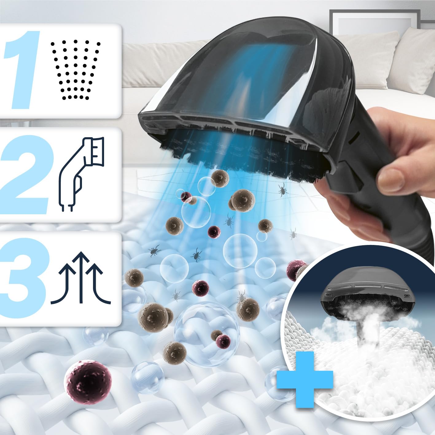 CLEANmaxx Pro Power Kussen en tapijtreiniger, 3 in 1: wasstofzuiger, tapijt meubelreiniger, spotreiniger voor natte reiniging, vlekreiniger tapijt, auto, bank, bekleding kopen? Vergelijk bij