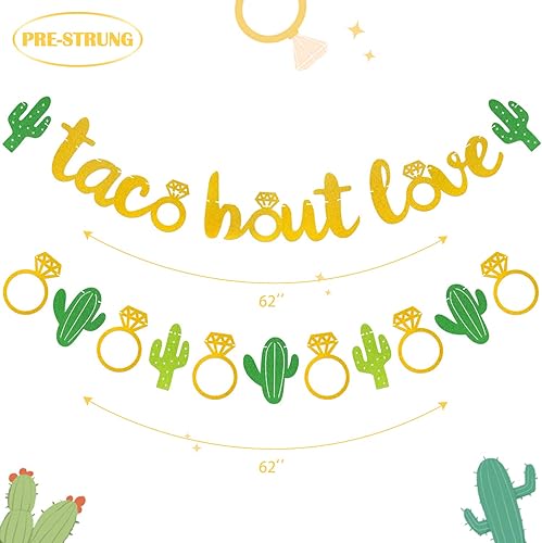 Miniatura 4 de Cartel de amor con purpurina dorada para despedida de soltera, boda, compromiso, despedida de soltera, telón de fondo de fiesta mexicana,