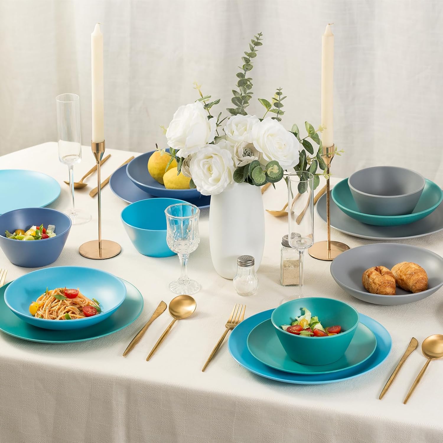 MissYIP 16pcs Melamine Dinnerware Set,Melamine Australia Ubuy