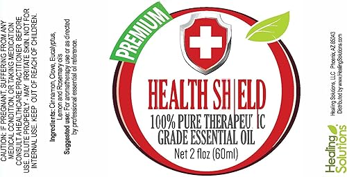 Miniatura 2 de El mejor escudo de salud (comparar con Thieves Oil de Young Living y Four Thieves de Eden's Garden), 100% puro, mezcla de aceites esenciales de