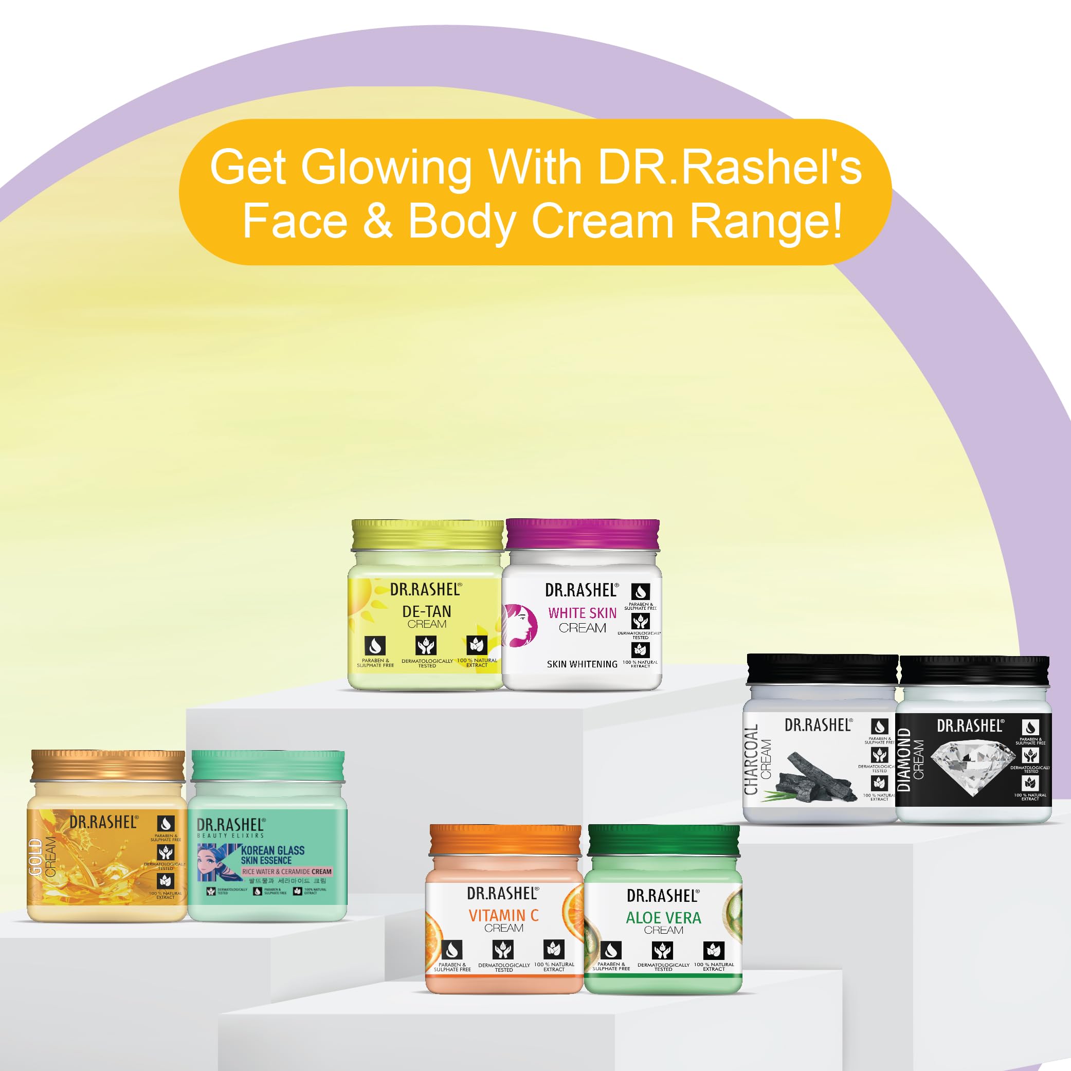 DR.RASHEL De-Tan Face & Body Cream 45ml | Removes Tan, Brightens & Hydrates Skin | For All Skin Types - Image 7 thumbnail