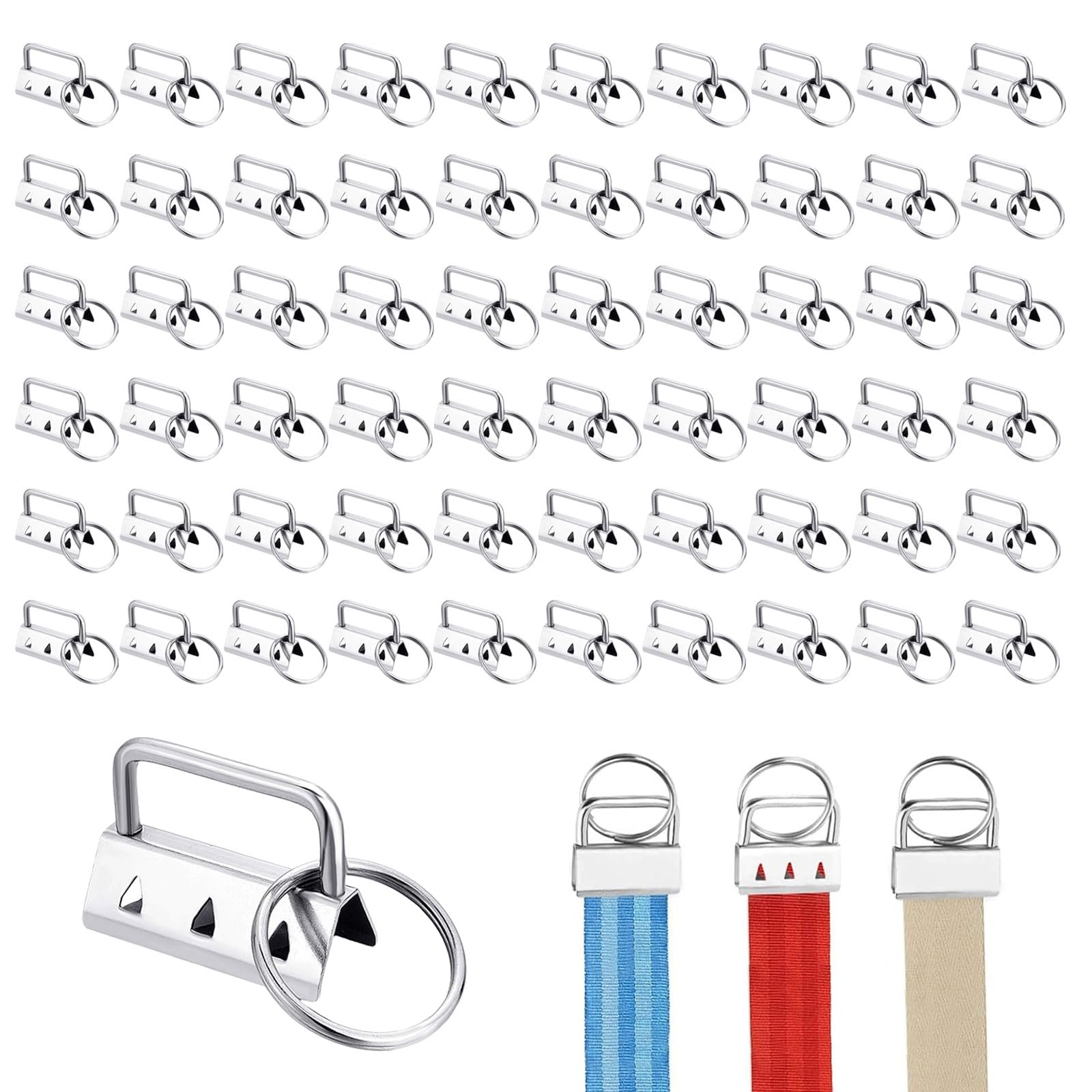 30-teiliges DIY Schlüsselband Set – 33 Mm Klemmschließe Mit Ring, Silberfarben, Für Lanyards & Armbänder