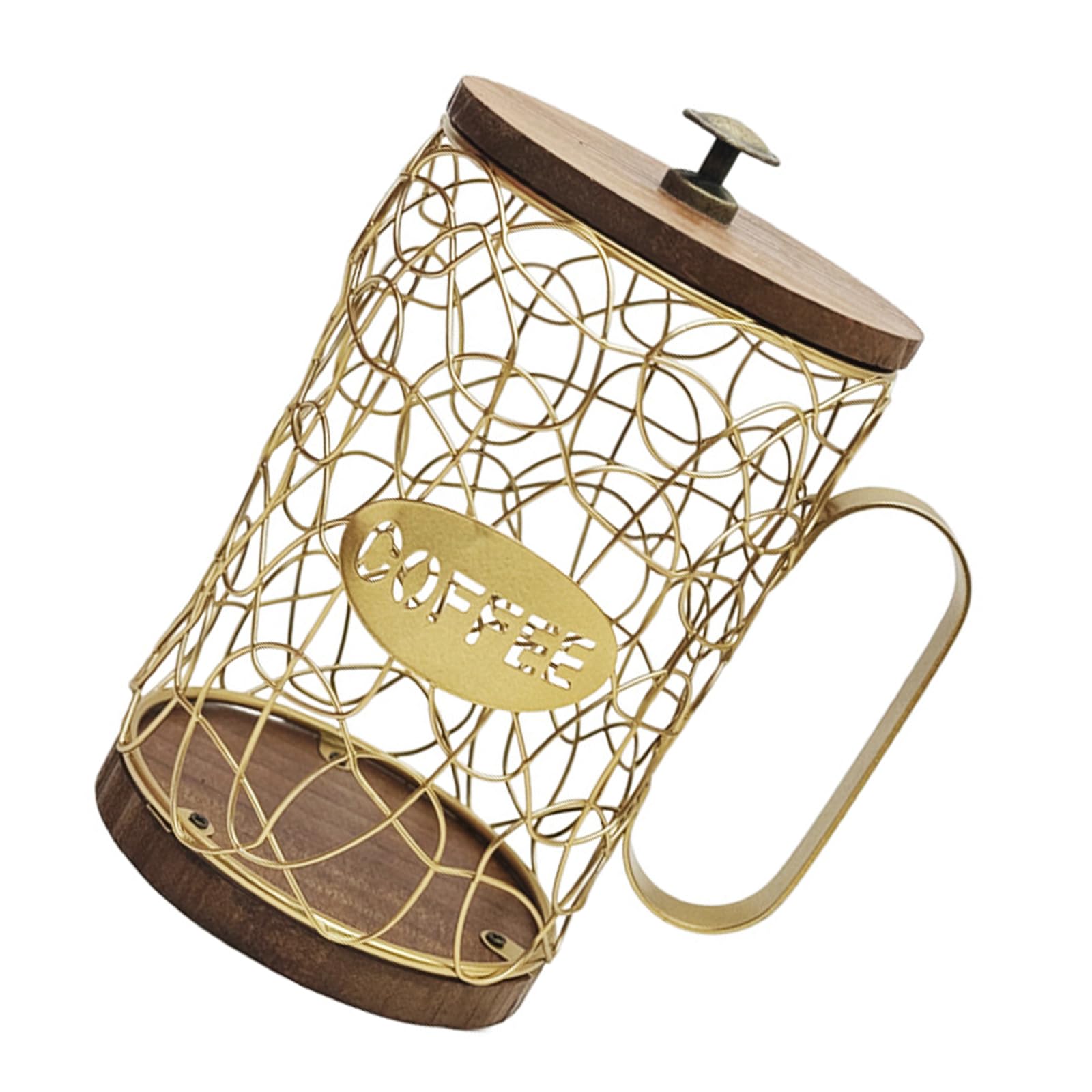 Piceioep Coffee Storage Basket Opening for Organized Kitchen and Stylish Decor Coffee Storage