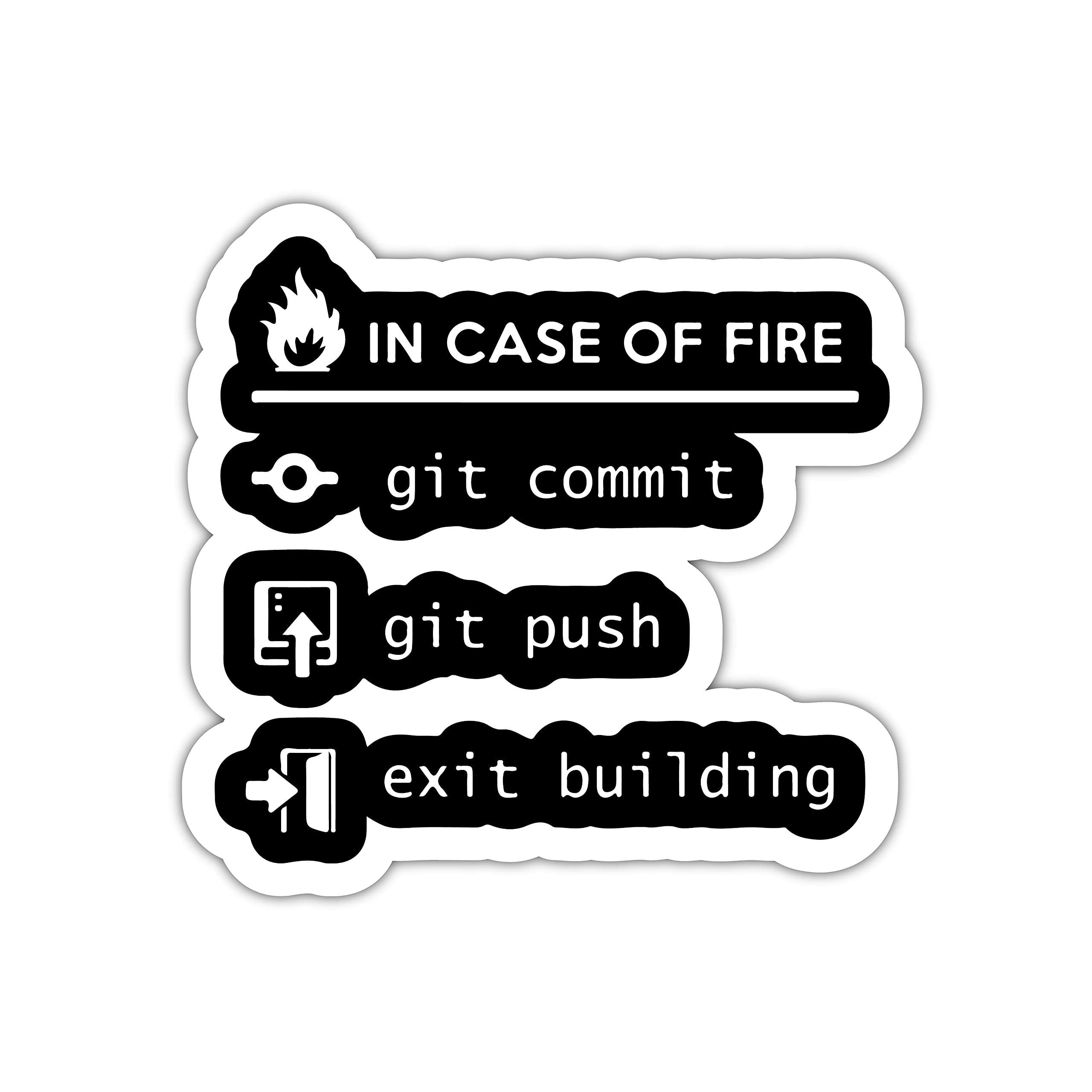 See full amazon price history chart for woopme in Case of Fire Git Commit Exit Building Motivational Quotes Sticker for Developers Programmers Coders Vinyl Decal Printed Sticker Funny for Walls Laptops Bottles Cars (Multicoloured) woopme in Case of Fire Git Commit Exit Building Motivational Quotes Sticker for Developers Programmers Coders Vinyl Decal Printed Sticker Funny for Walls Laptops Bottles Cars (Multicoloured) (B0977MKN8T) Amazon Price History, Amazon Price Tracker