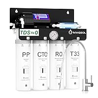 Vista 1 de WINGSOL WINGSOL Reverse Osmosis Water Filter, 0 TDS UV Space-Saving Tankless RO System, 10-Layer Filtration Under Sink, NSF/ANSI 42&53&58 Certified