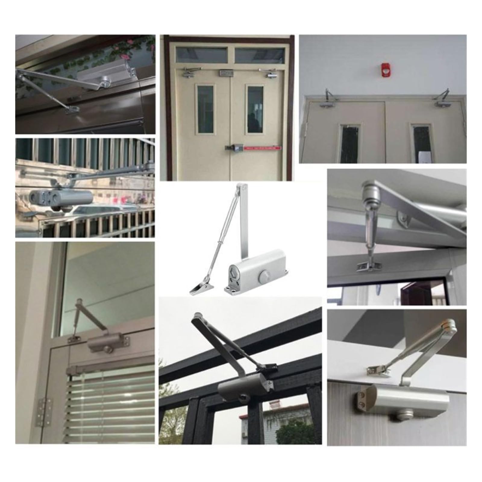 Ferme-porte hydraulique réglable - Système de sécurité avec installation facile - Mécanisme de fermeture automatique en douceur pour la maison et le travail