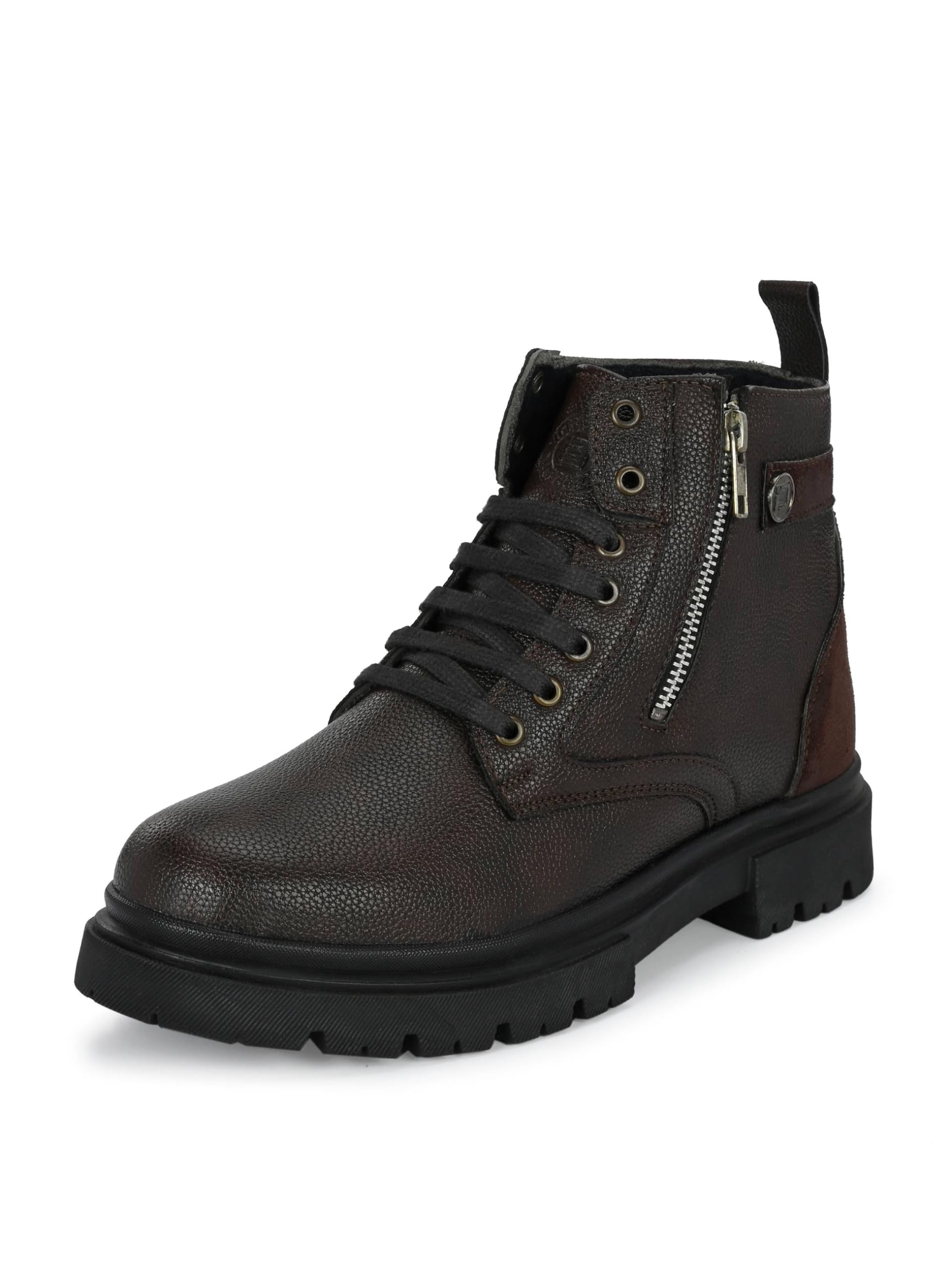 Eego Italy Chunky Zipper Boots_Awesome_Brown_10 (B0D37J88LG) Amazon Price History, Amazon Price Tracker