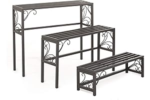 3-Piece Nesting Plant Stand Set: Stylish and Durable Garden Decor