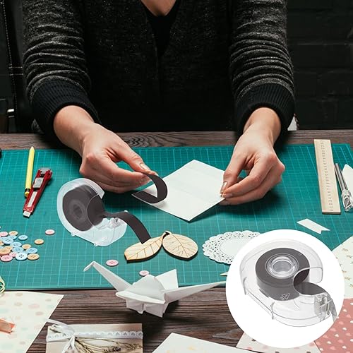 Miniatura 7 de Dispensador de cinta magnética flexible de 16.4 ft, tiras magnéticas con respaldo adhesivo, dispensador de cinta magnética para manualidades,