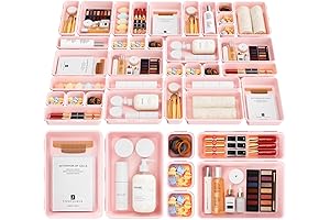 A-LUGEI Tool Box Organizer Tray Divider Set (Pink)