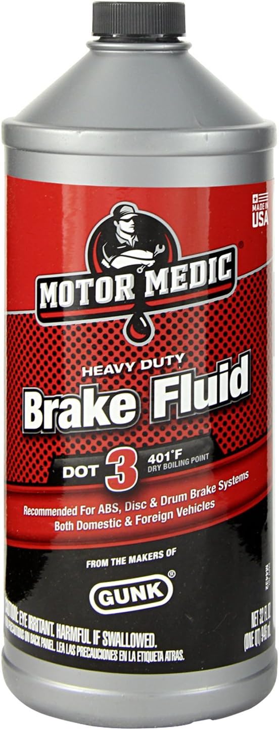 Motor Medic by Gunk M4432 DOT 3 Heavy Duty Brake Fluid 32 oz., Brake