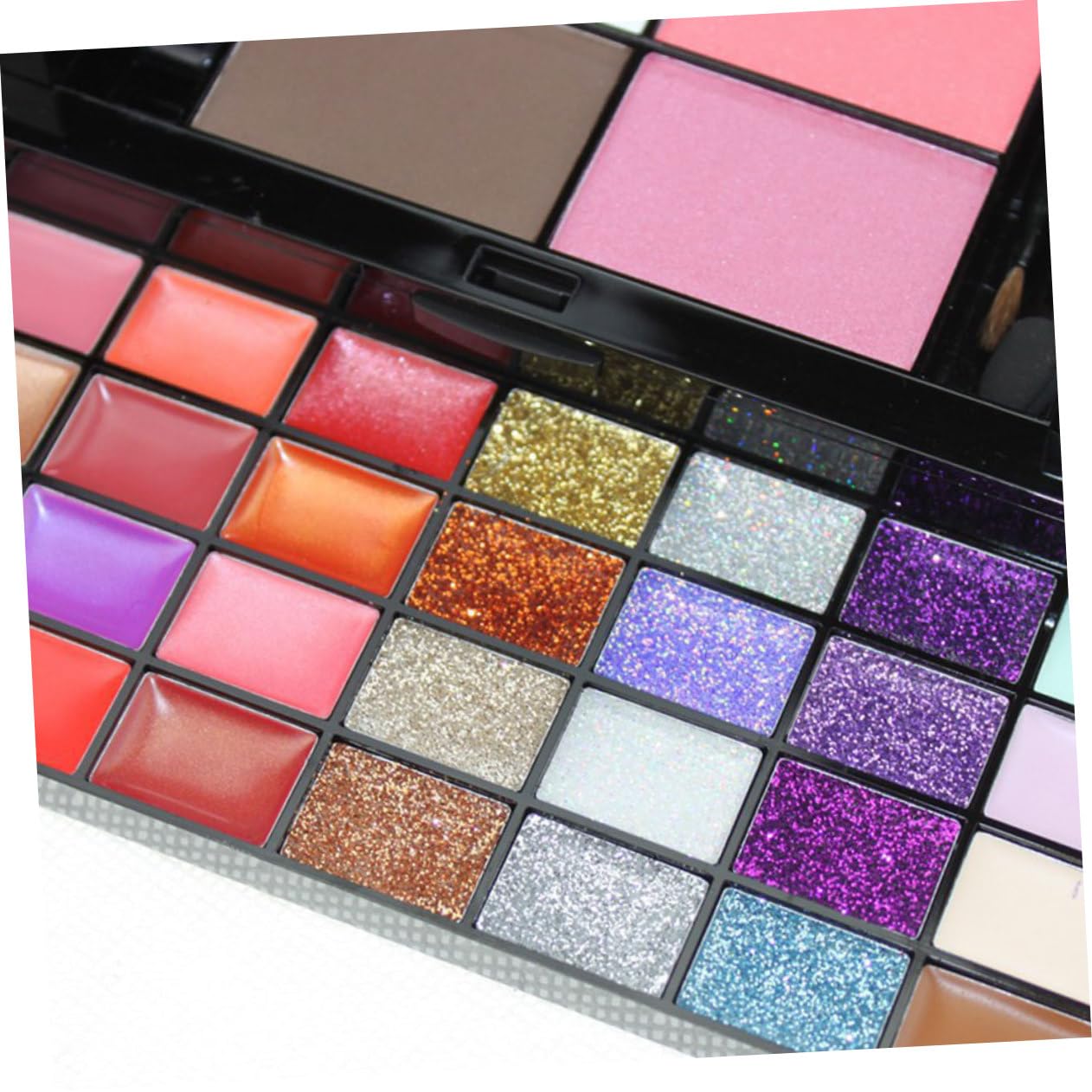 ARTSEWPLY Essential Makeup Set 74 Color Palette Lip Gloss Blush Powder for Routine