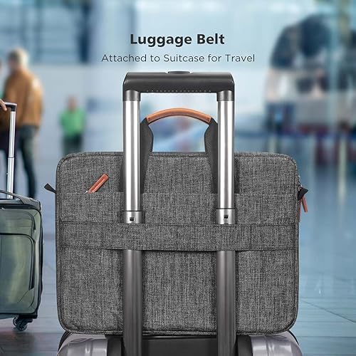 Miniatura 5 de KIZUNA Funda para laptop de 15.6 pulgadas, bolsa de hombro resistente al agua para MacBook Pro15.6 pulgadas, Lenovo Yoga 730Ideapad 330S15.6