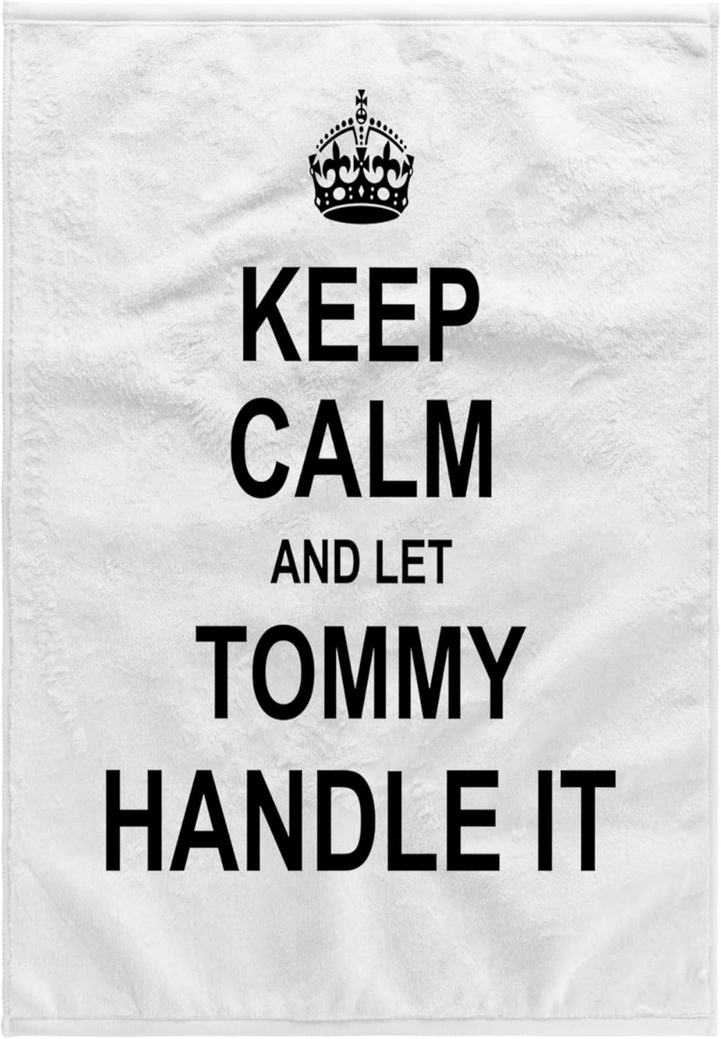 3dRose Keep Calm and Let Tommy Handle it - Funny Personal Name 22x30 Bath Hand Pool Towel