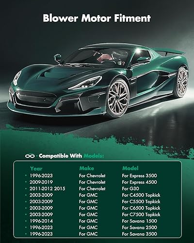 Vista 1481 de SCITOO 700188 Reemplazo del motor del ventilador HVAC con jaula de ventilador para Toyota Tacoma 2005-2015, reemplazo OE - 87103-04043, 87103-04044