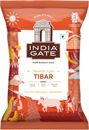 India Gate Basmati Rice Tibar, 1kg